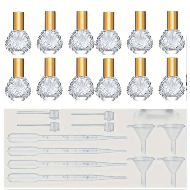 Glass Perfume Bottle With Screw Cap Perfume Refill Bottle