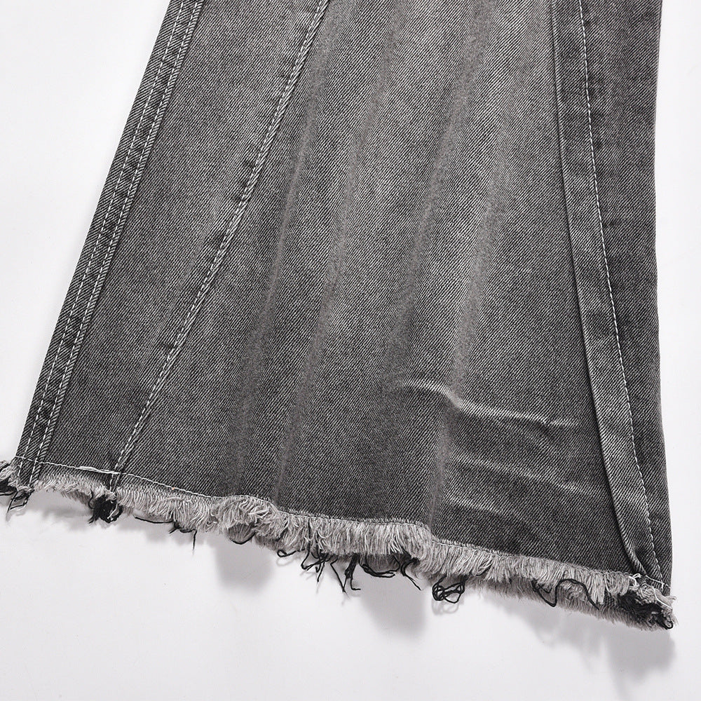 Gradient Washed Flared Jeans For Men