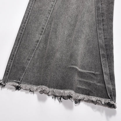 Gradient Washed Flared Jeans For Men