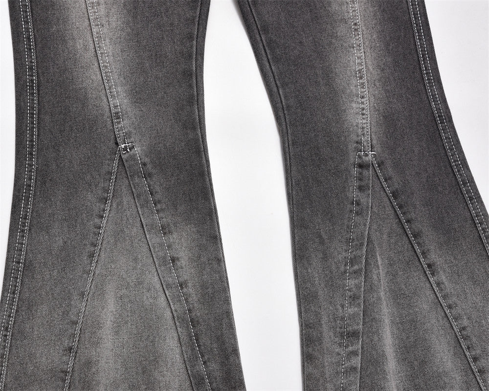 Gradient Washed Flared Jeans For Men