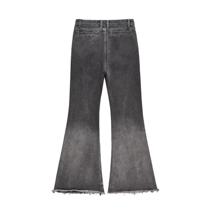 Gradient Washed Flared Jeans For Men