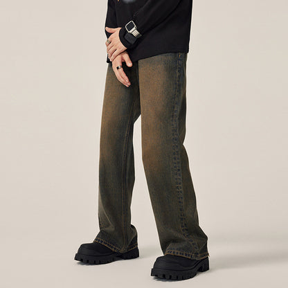 Fashion Personalized Washed Worn Jeans Men