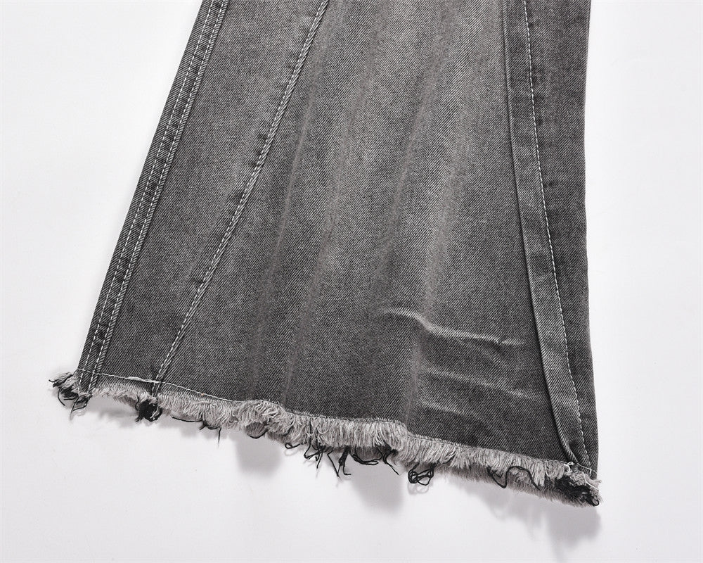 Gradient Washed Flared Jeans For Men