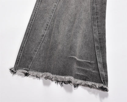 Gradient Washed Flared Jeans For Men